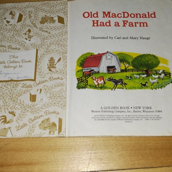 Old MacDonald Had a Farm (1975, A Little Golden Book) - Picture 2 of 3
